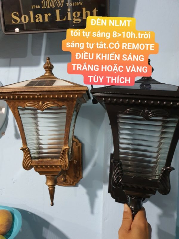 đèn năng lượng mặt trời gắn tường